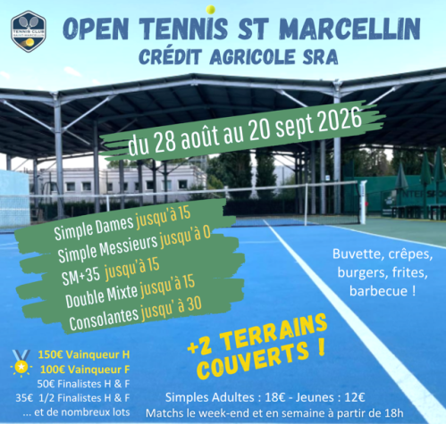 TOURNOI OPEN TENNIS SAINT MARCELLIN